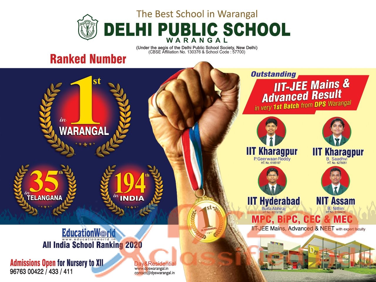 Best CBSE residential School in Warangal