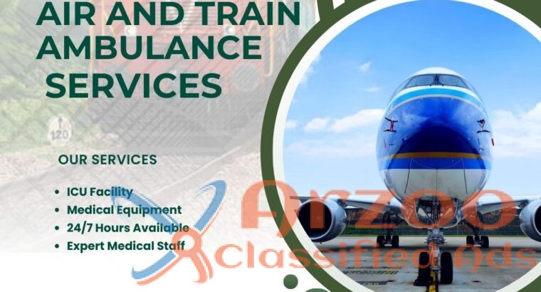 Air and Train Ambulance Services in Jamshedpur