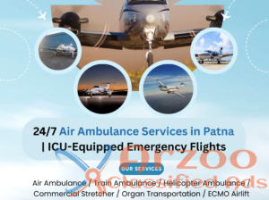 24/7 Air Ambulance Services in Patna | ICU-Equippe