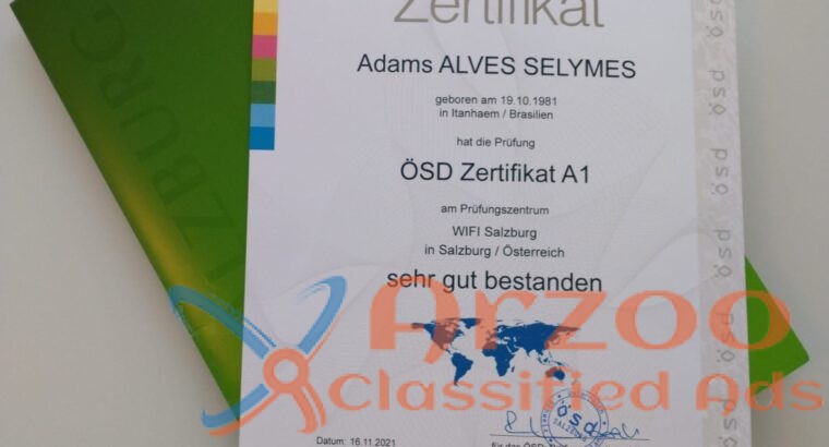 Buy GOETHE B1-TELC B1 Certificates Germany